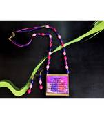 Pink metallic Brass   Necklace   pair of earrings & free gift