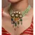 Green Yellow Gold Brass kundanNecklace