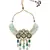 Green Yellow Gold Brass kundanNecklace