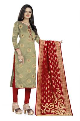 Beige woven Art Silk salwar 4
