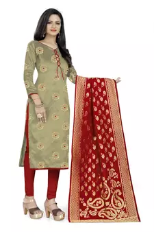 Beige woven Art Silk salwar