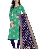 Light-green woven  Art Silk salwar