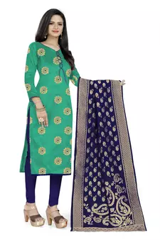 Light-green woven Art Silk salwar