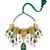Ocre Yellow Gold Brass kundanNecklace