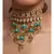 Green Yellow Gold Brass kundanNecklace