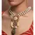 White Yellow Gold Brass kundanNecklace