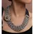 Blue Yellow Gold Brass kundanNecklace