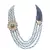 Blue Yellow Gold Brass kundanNecklace