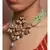 Green Yellow Gold Brass kundanNecklace