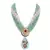 Green Yellow Gold Brass kundanNecklace