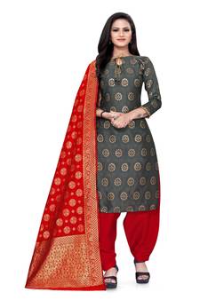 Grey woven  Art Silk salwar