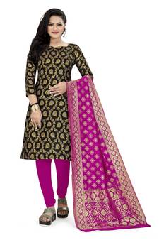 Black woven  Art Silk salwar