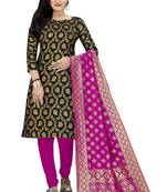 Black woven  Art Silk salwar