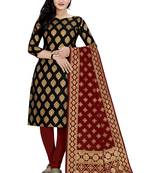 Black woven  Art Silk salwar