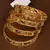 Stone Embellished Copper Made Gheru Bangles BD461