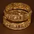 Stone Embellished Copper Made Gheru Adjustable Bangles BD463