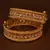 Stone Embellished Copper Made Gheru Adjustable Bangles BD466