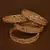 Stone Embellished Copper Made Gheru Bangles BD467