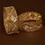 Stone Embellished Copper Made Gheru Adjustable Bangles BD469