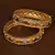 Stone Embellished Copper Made Gheru Adjustable Bangles BD470