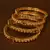 Stone Embellished Copper Made Gheru Bangles BD474