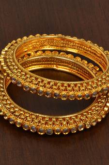 Kundan Embellished Designer Bangles BD484