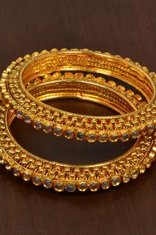 Kundan Embellished Designer Bangles BD484