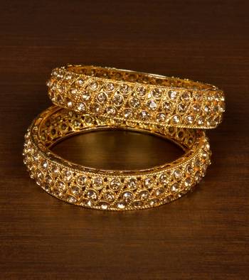 Antique Look Kundan Embellished Designer Bangles BD485 1