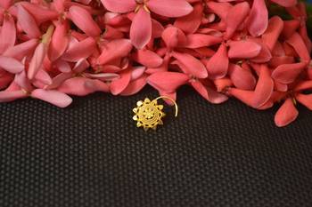 Allure Charming designer gold diamond nose ring or nose pin 2