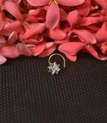 Blue Sizzling Graceful Designer Nosepins Gold Diamond nose ring or Nose Pin