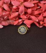 Turquoise Sizzling graceful designer gold diamond nose ring or nose pin