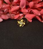 Sizzling graceful Meenakari designer gold diamond nose ring or nose pin