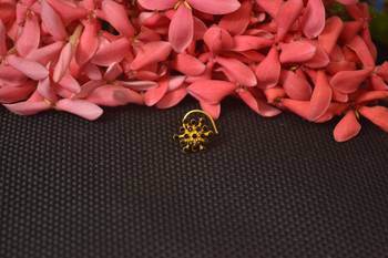 Twinkling Fancy Gold Multi Diamond nose ring or nose pin  2