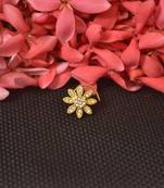 Gold Sizzling Graceful Designer Nosepins Diamond nose ring or Nose Pin