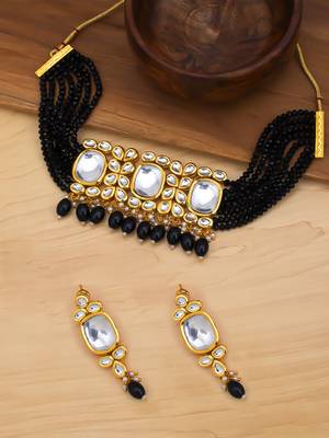 Black pearl necklace sets 1