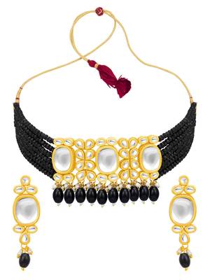 Black pearl necklace sets 2