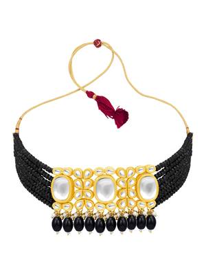 Black pearl necklace sets 4