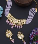 Pink pearl necklace sets