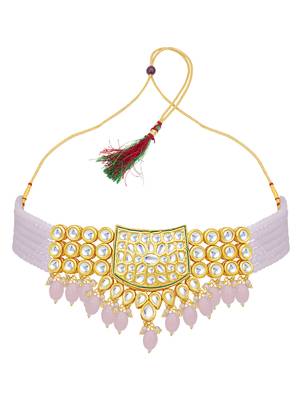 Pink pearl necklace sets 4