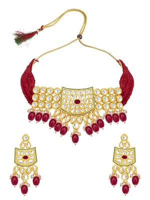 Red pearl necklace sets 2