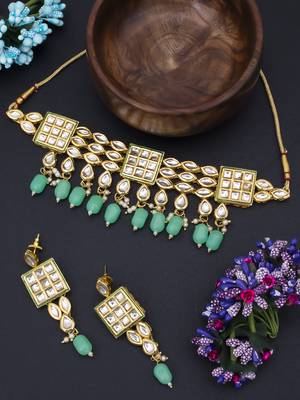 Turquoise pearl necklace sets 1