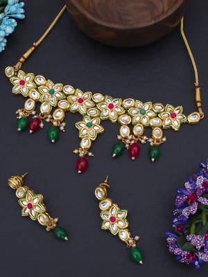 Red pearl necklace sets 1