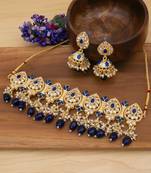 Blue pearl necklace sets