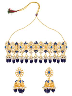 Blue pearl necklace sets 2