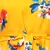 Yellow  floral printed Gown