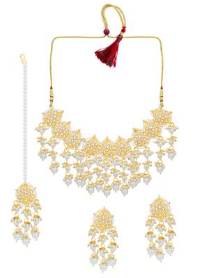 White pearl necklace sets 2