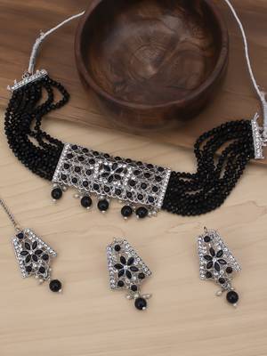 Black pearl necklace sets 1