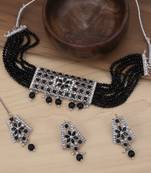 Black pearl necklace sets