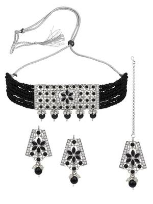 Black pearl necklace sets 2