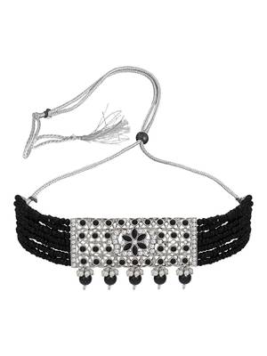 Black pearl necklace sets 4